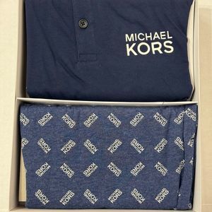 Michael Kors NWT Sz M Navy Men's Loungewear 2 Piece Sleepwear Set In A Box